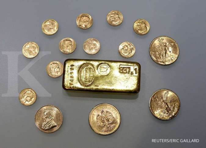 Ekonomi AS kembali diragukan, harga emas diramal bisa tembus US$ 2.000 per ons troi